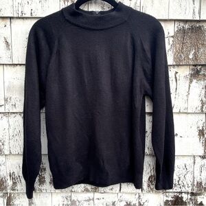 Wool Blend Black Sweater